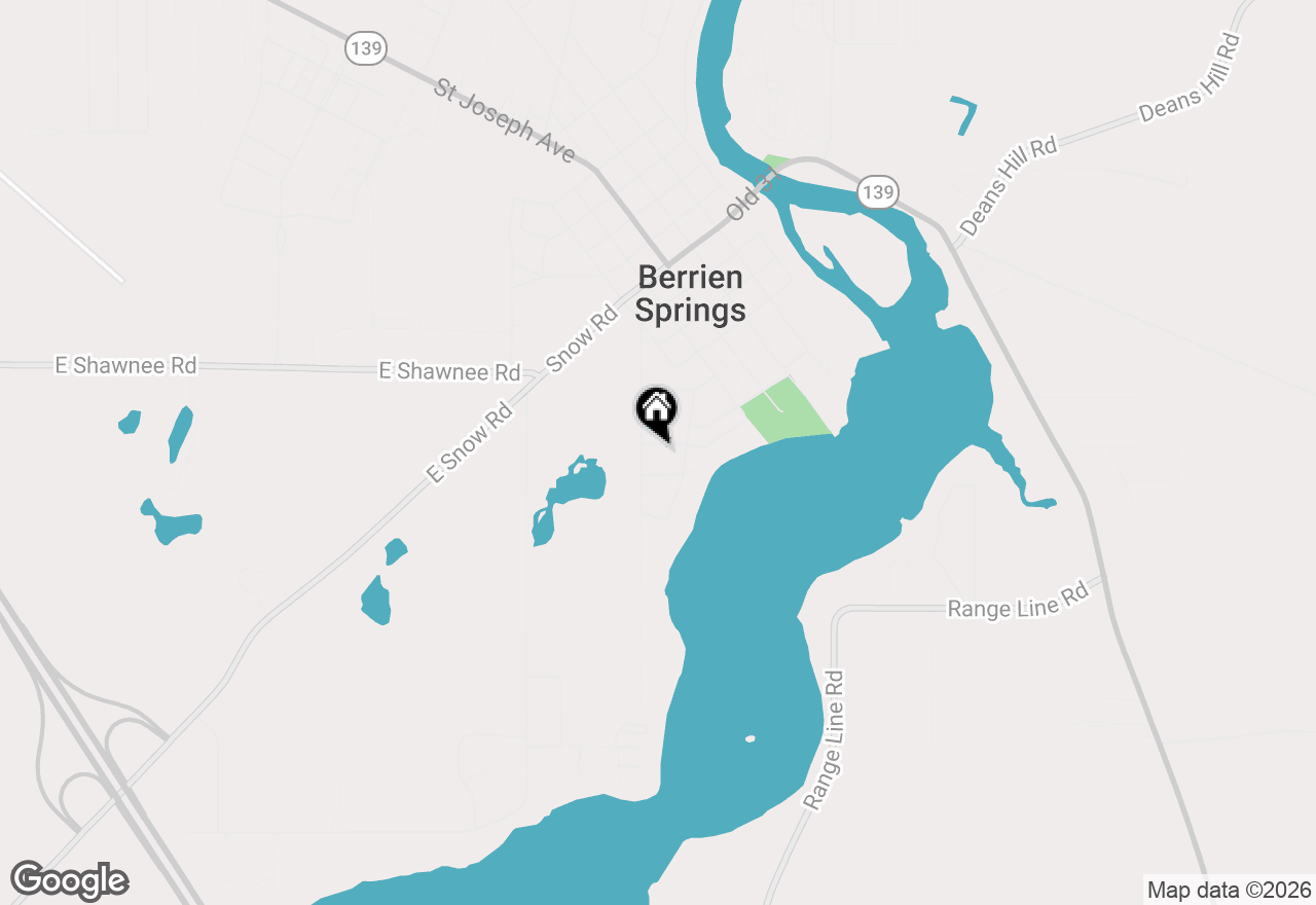 Map of 420 Fisher Street, Berrien Springs, MI 49103