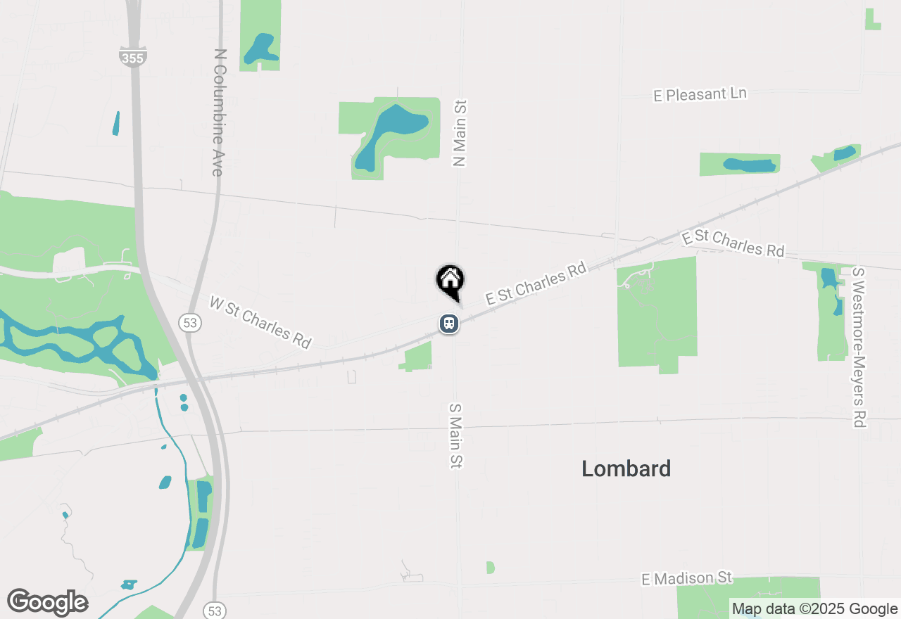 Map of 6 W St Charles Road, Lombard, IL 60148