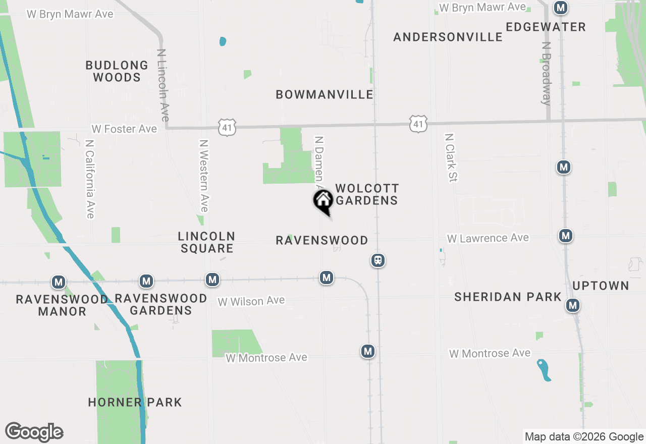 Map of 4839 N Damen Avenue #3N, Chicago, IL 60625