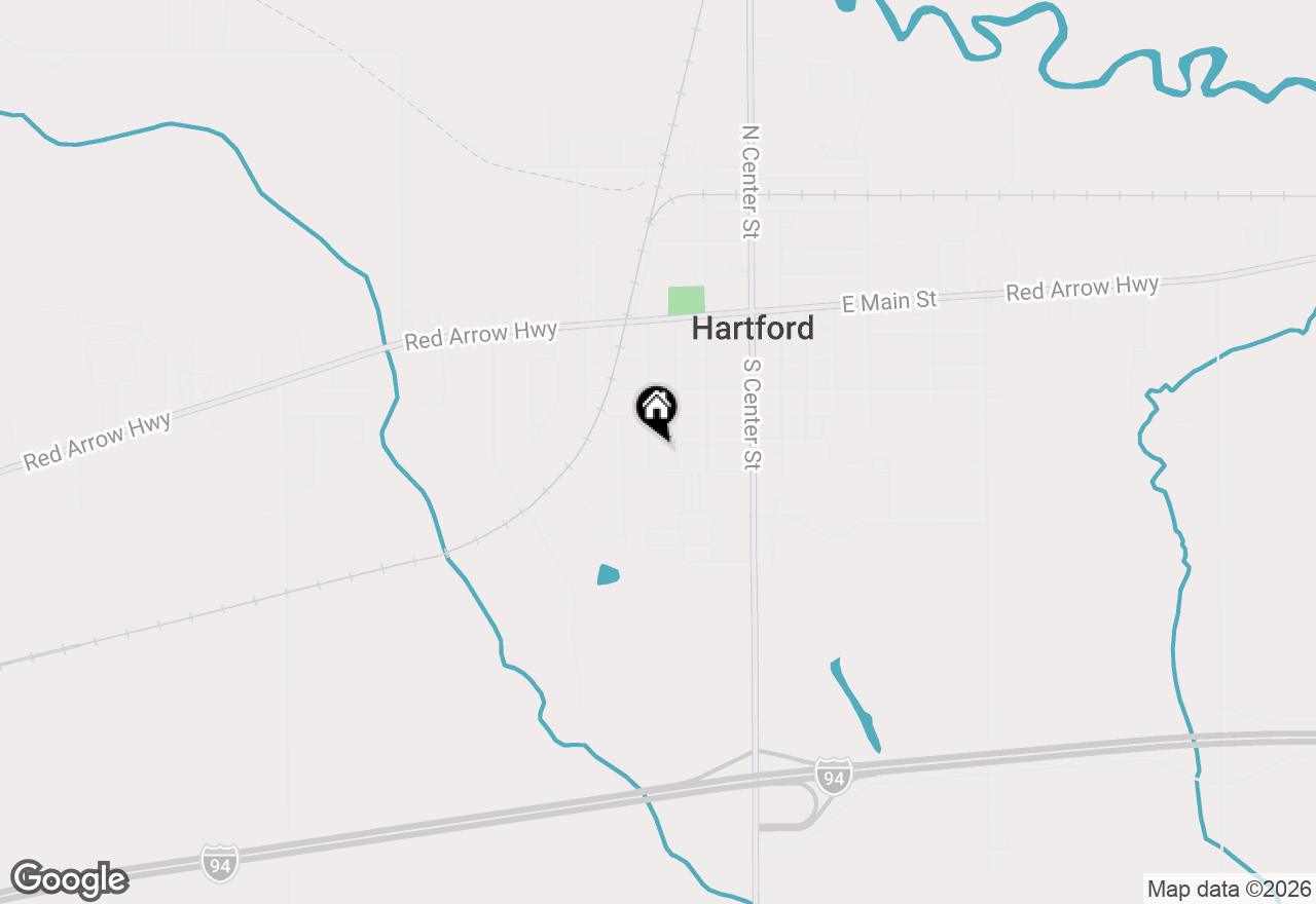 Map of 216 Elmwood Street, Hartford, MI 49057