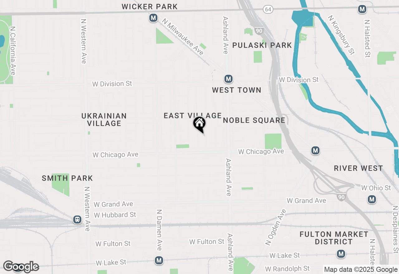 Map of 856 N Hermitage Avenue #2R, Chicago, IL 60622