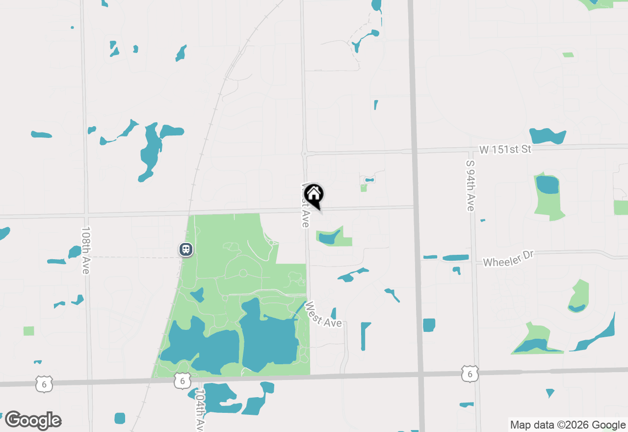 Map of 9942 Shady Lane #2A, Orland Park, IL 60462