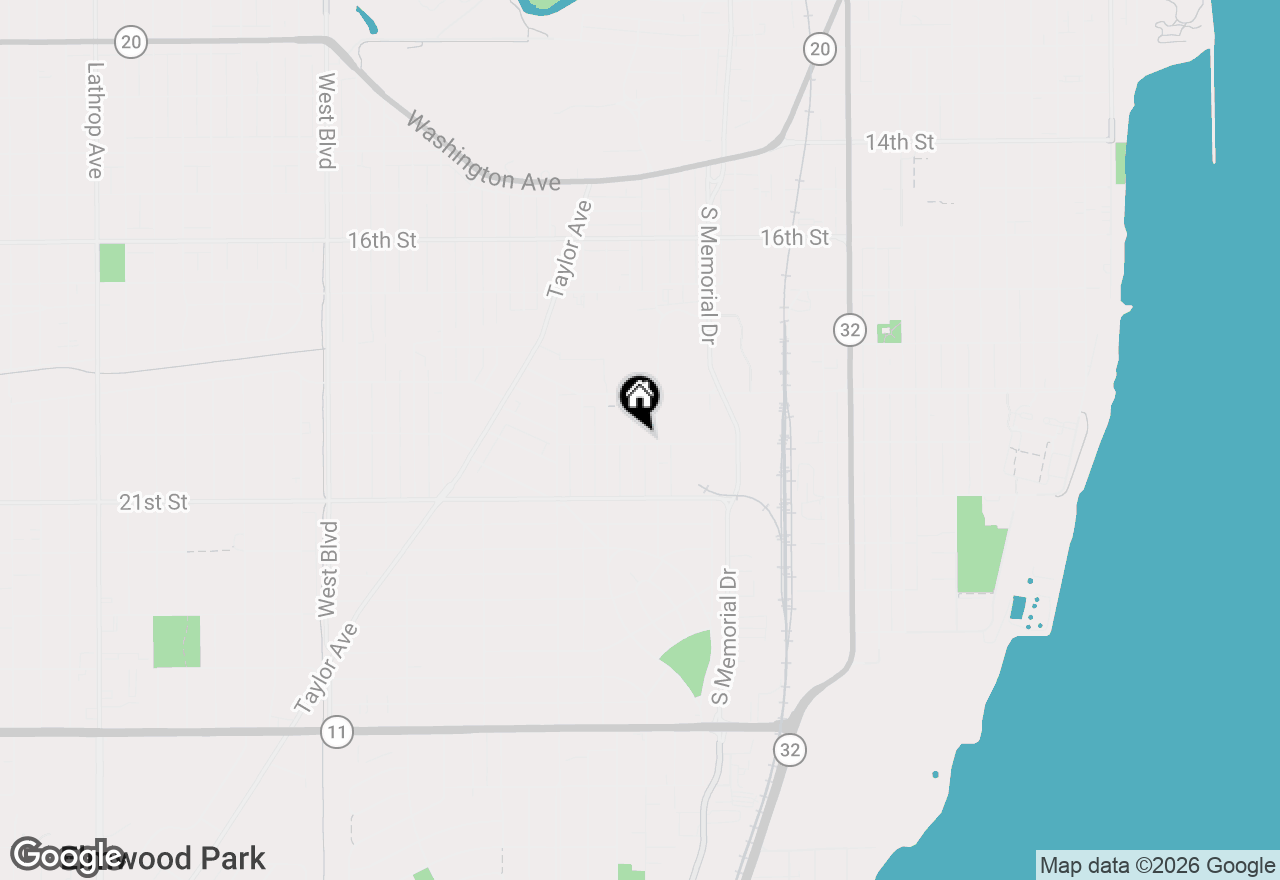 Map of 1949 Jay Eye See Ave, Racine, WI 53403