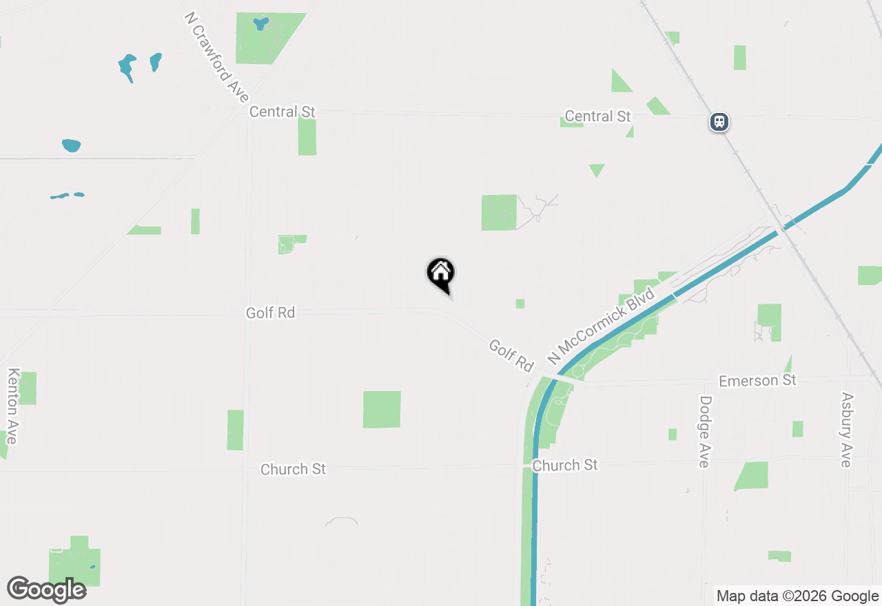 Map of 2921 Simpson Street, Evanston, IL 60201