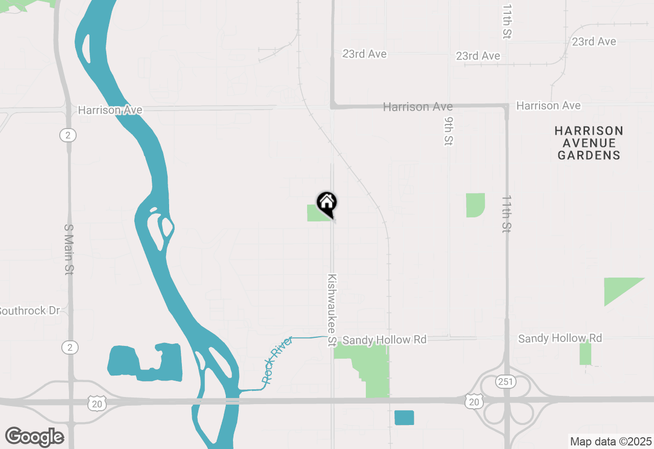 Map of 2929 Kishwaukee Street, Rockford, IL 61109