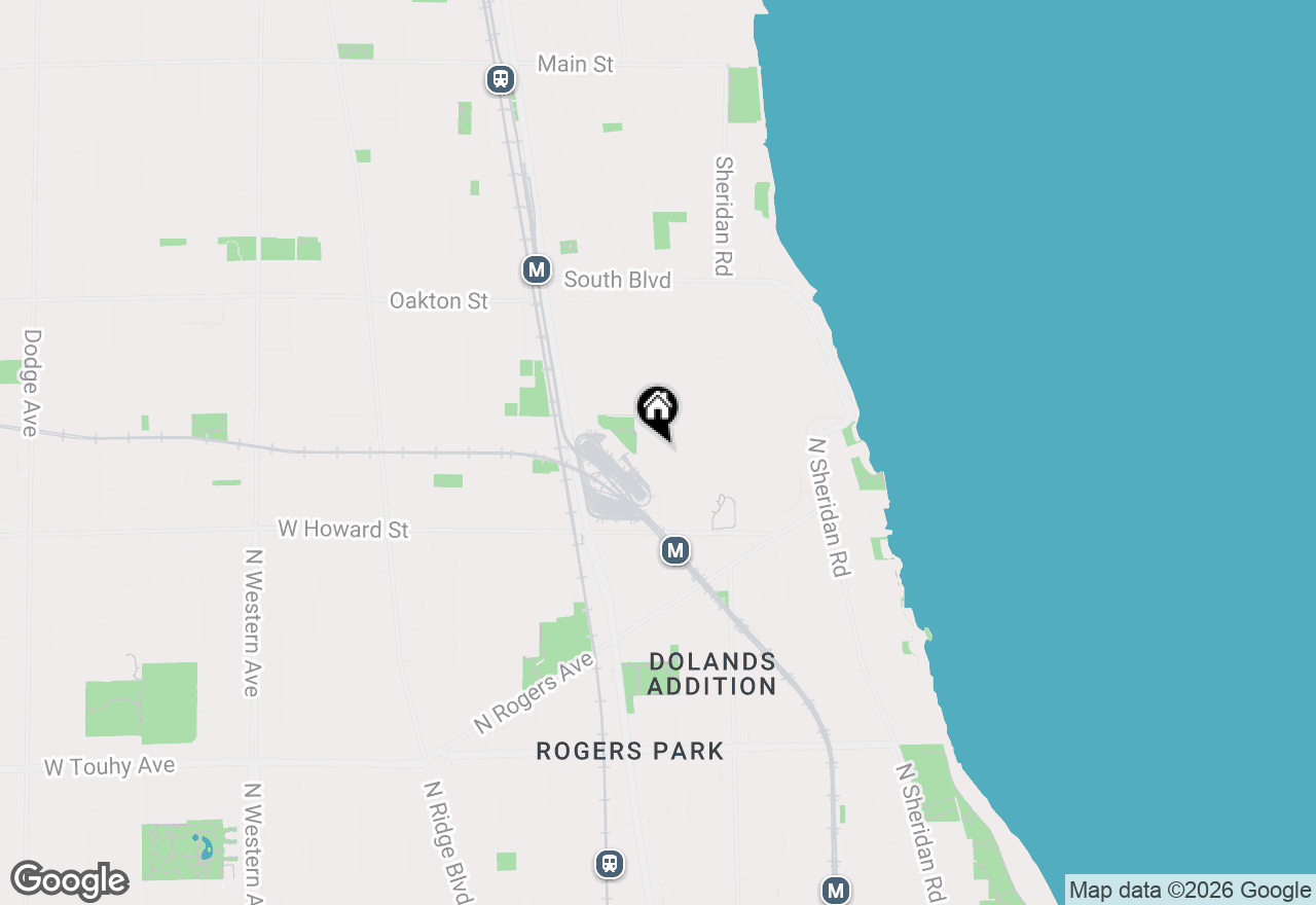 Map of 7724 N Paulina Street #3N, Chicago, IL 60626