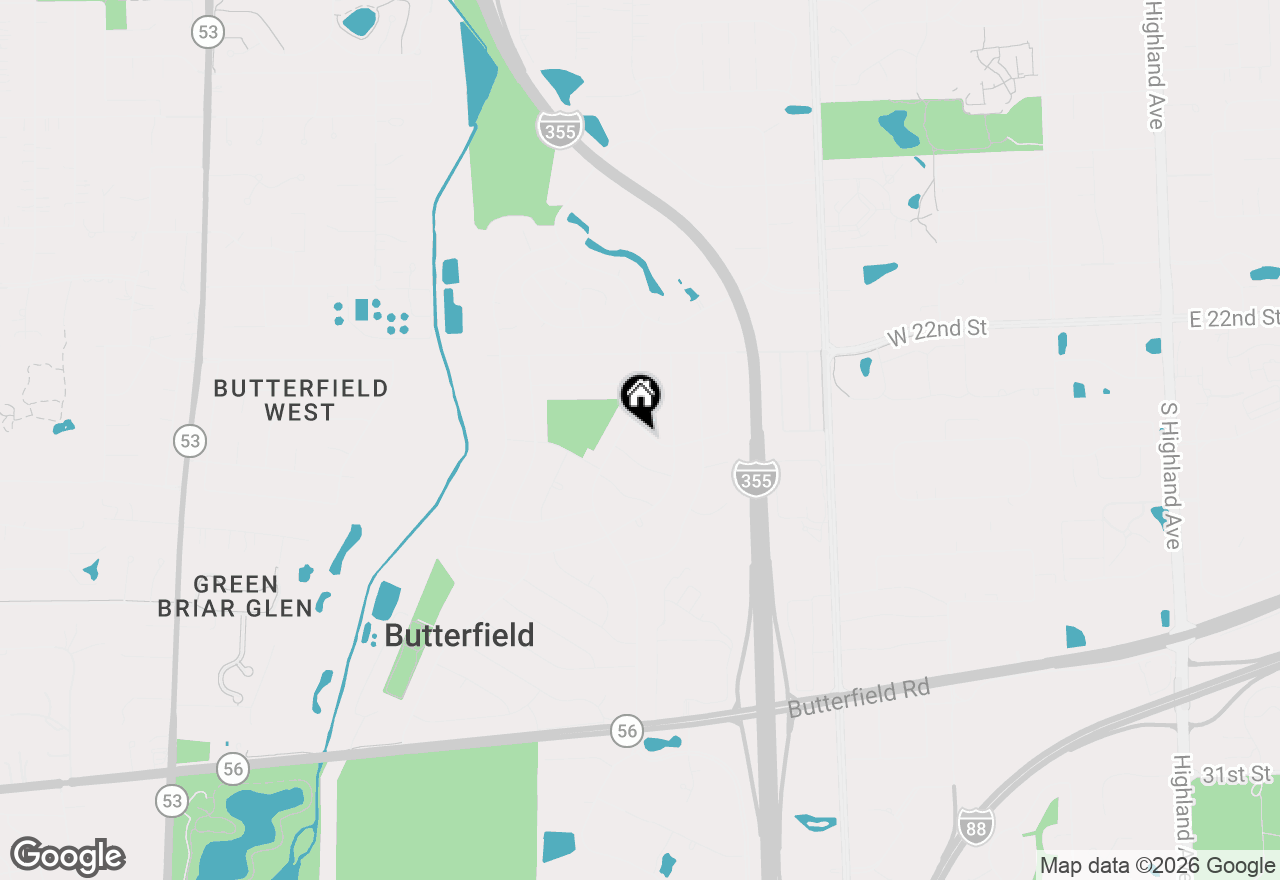 Map of 21W021 Marlborough Lane, Lombard, IL 60148