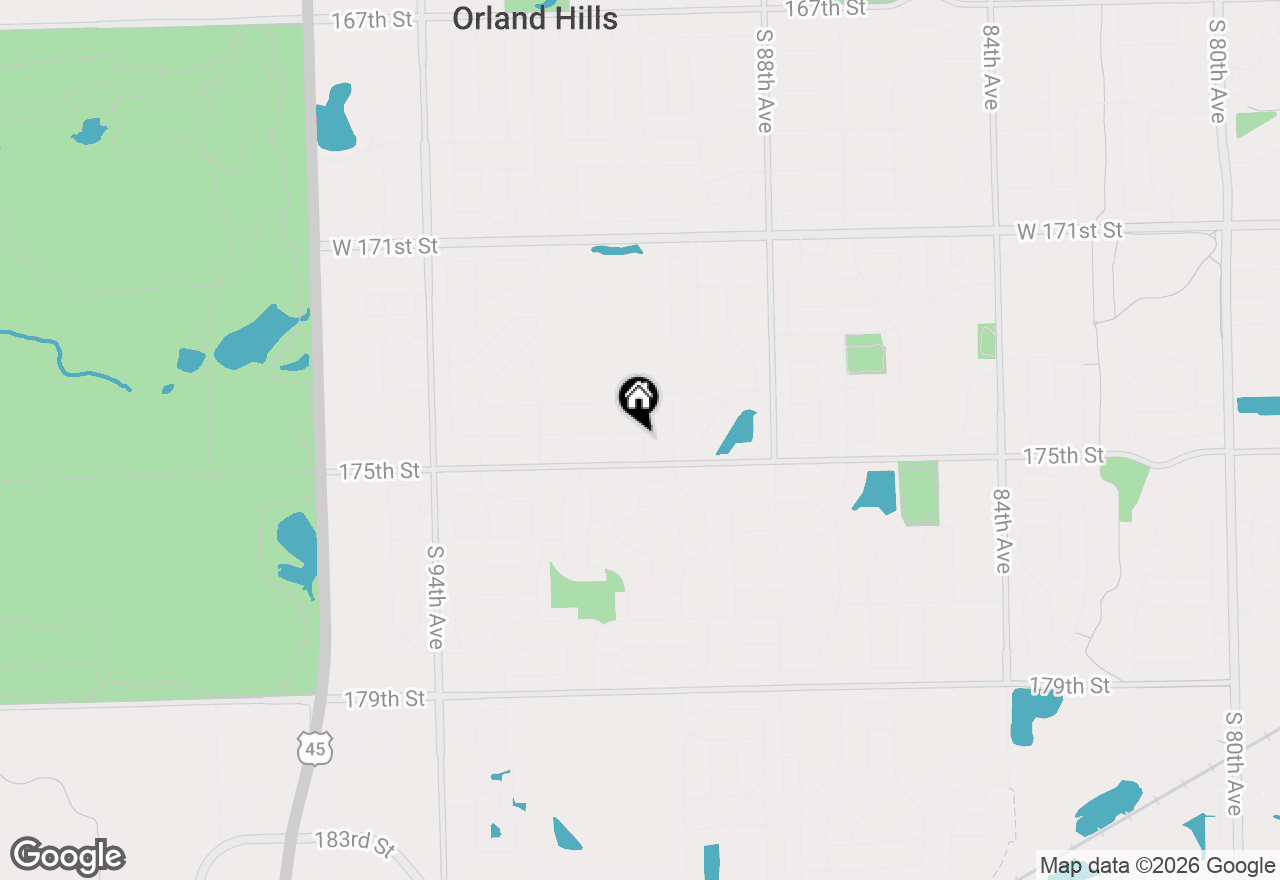 Map of 17430 Bridalwood Lane, Tinley Park, IL 60487