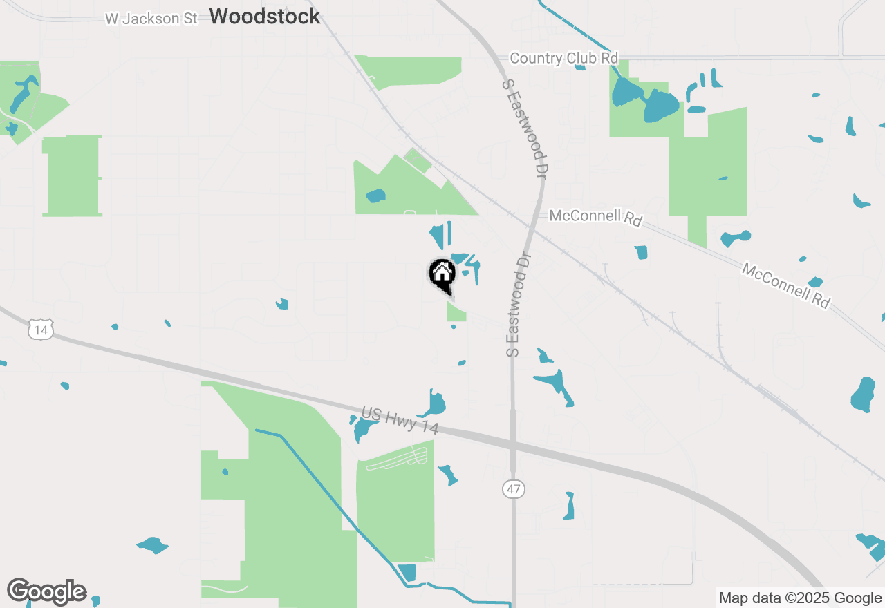 Map of 840 Southview Drive, Woodstock, IL 60098