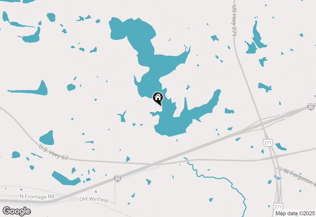 Map of 617 County Road 1035, Mount Pleasant, TX 75455