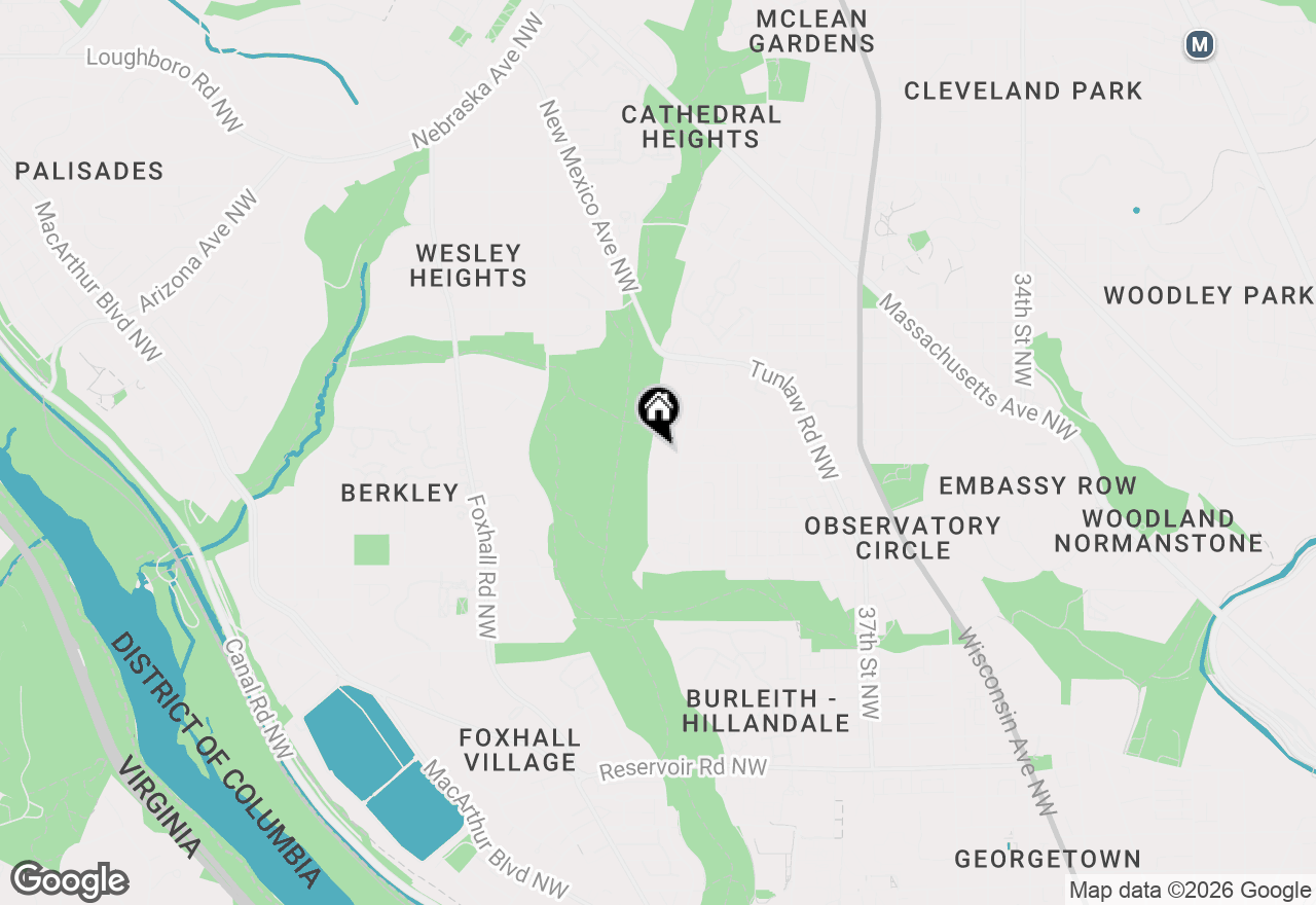 Map of 4114 Davis Place Nw #315, Washington, DC 20007
