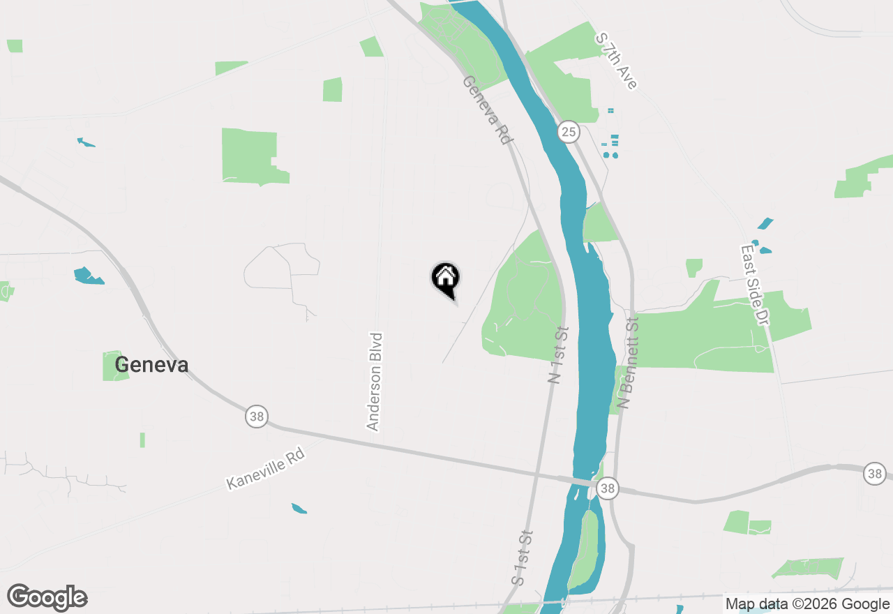 Map of 622 Edison Street, Geneva, IL 60134