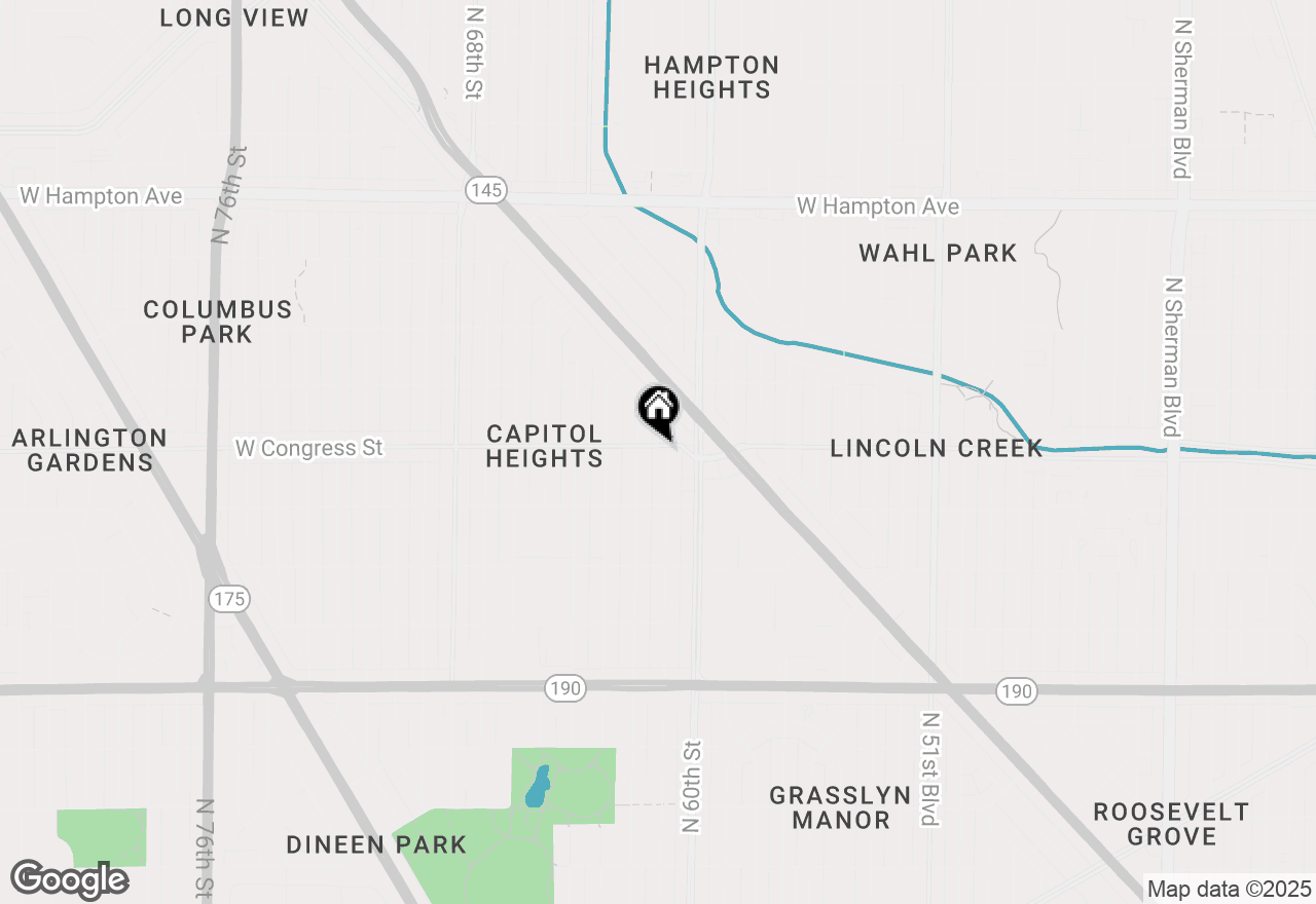 Map of 4375 N 61st St #75A, Milwaukee, WI 53216