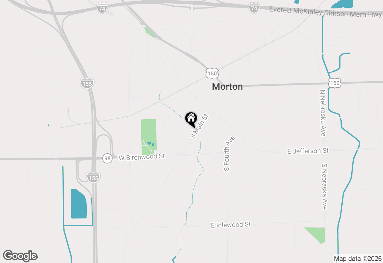 Map of 109 W Chicago Street, Morton, IL 61550