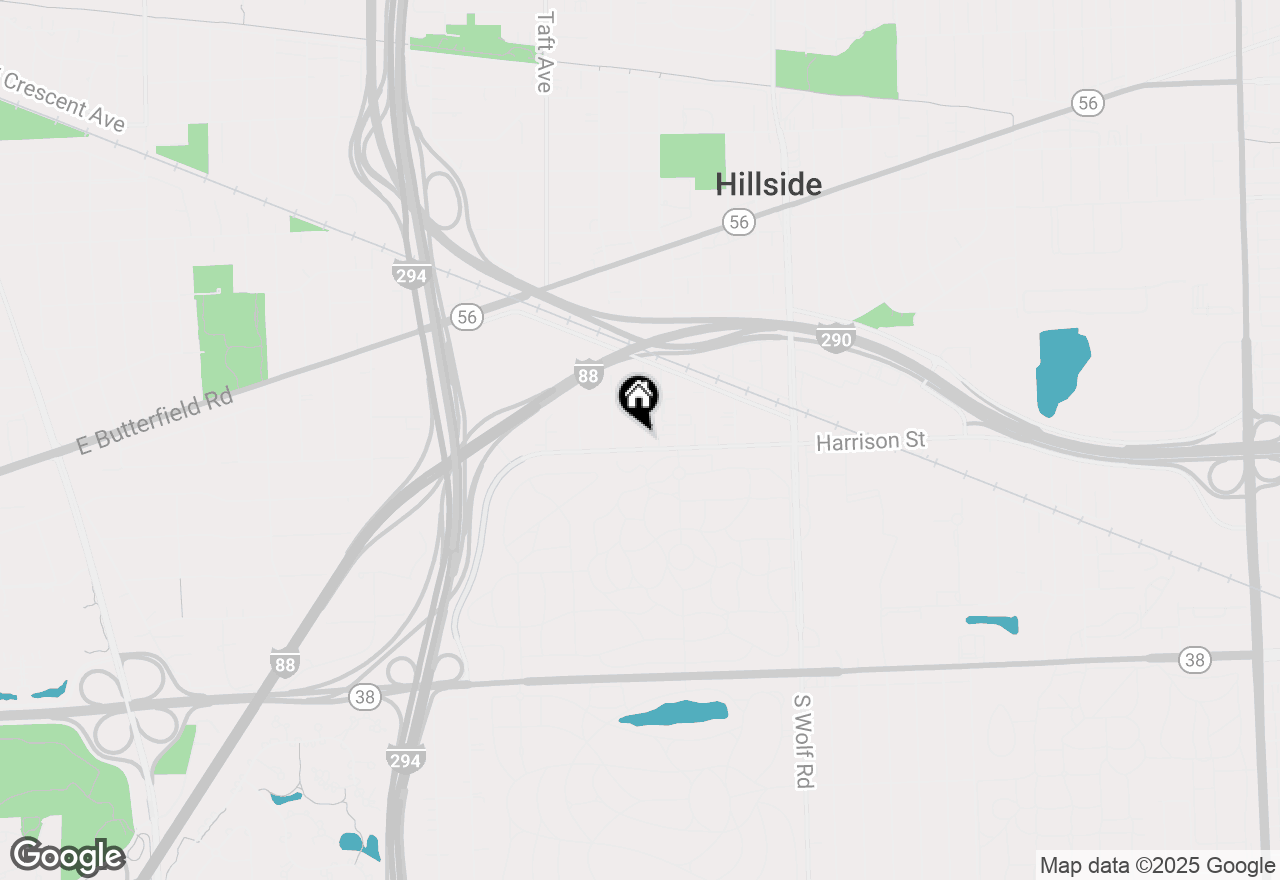 Map of 6 N Irving Avenue, Hillside, IL 60162