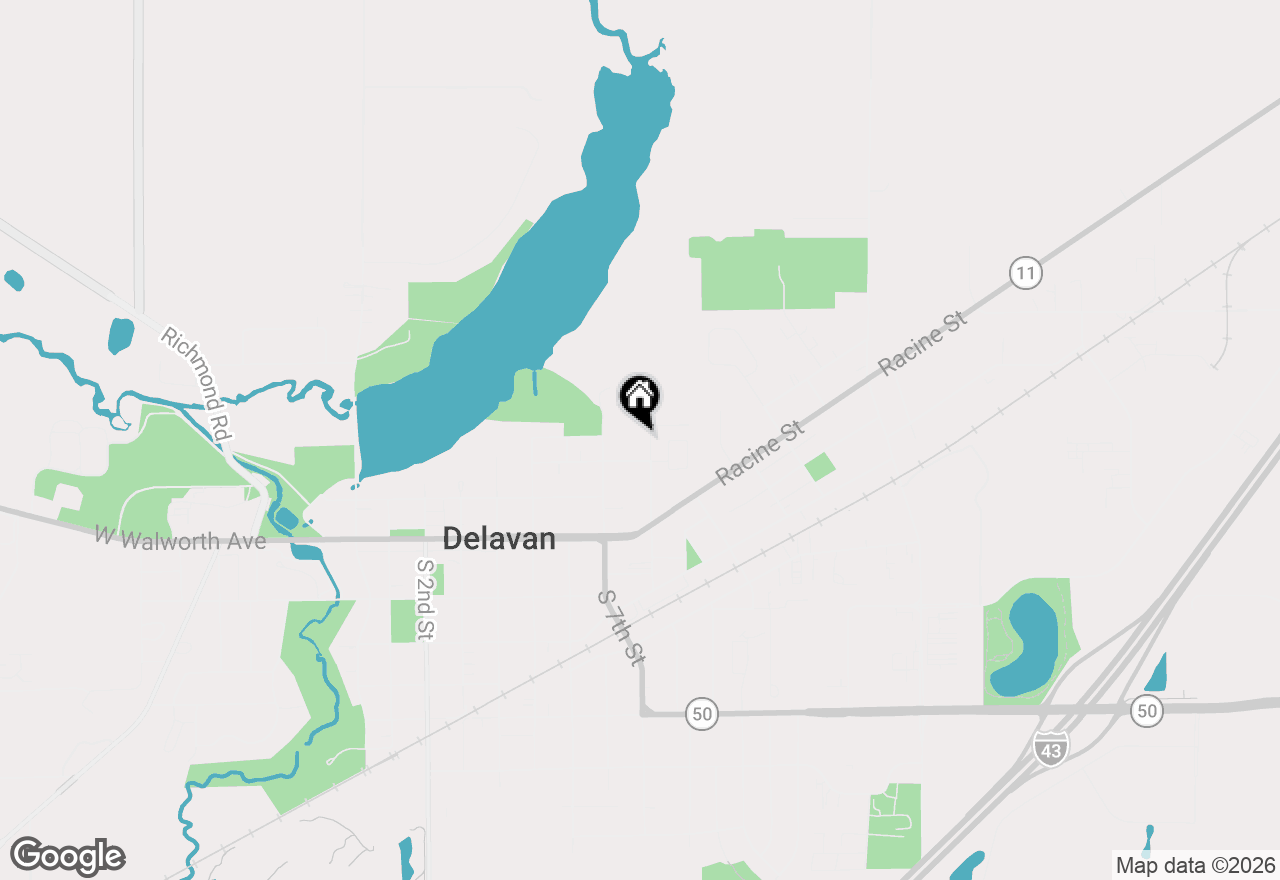 Map of 312 N Eighth St, Delavan, WI 53115