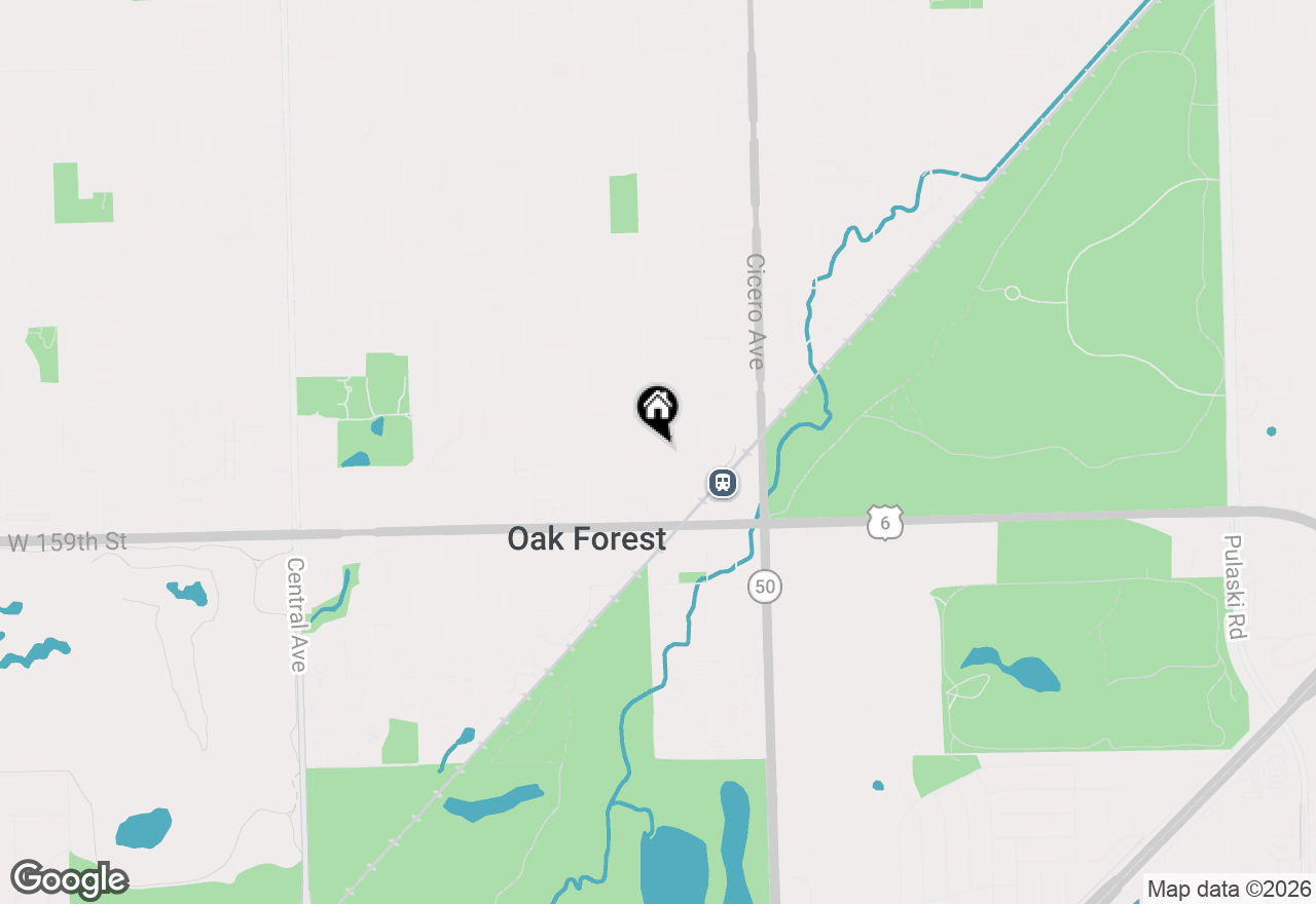 Map of (Address confidential), Oak Forest, Illinois 60452