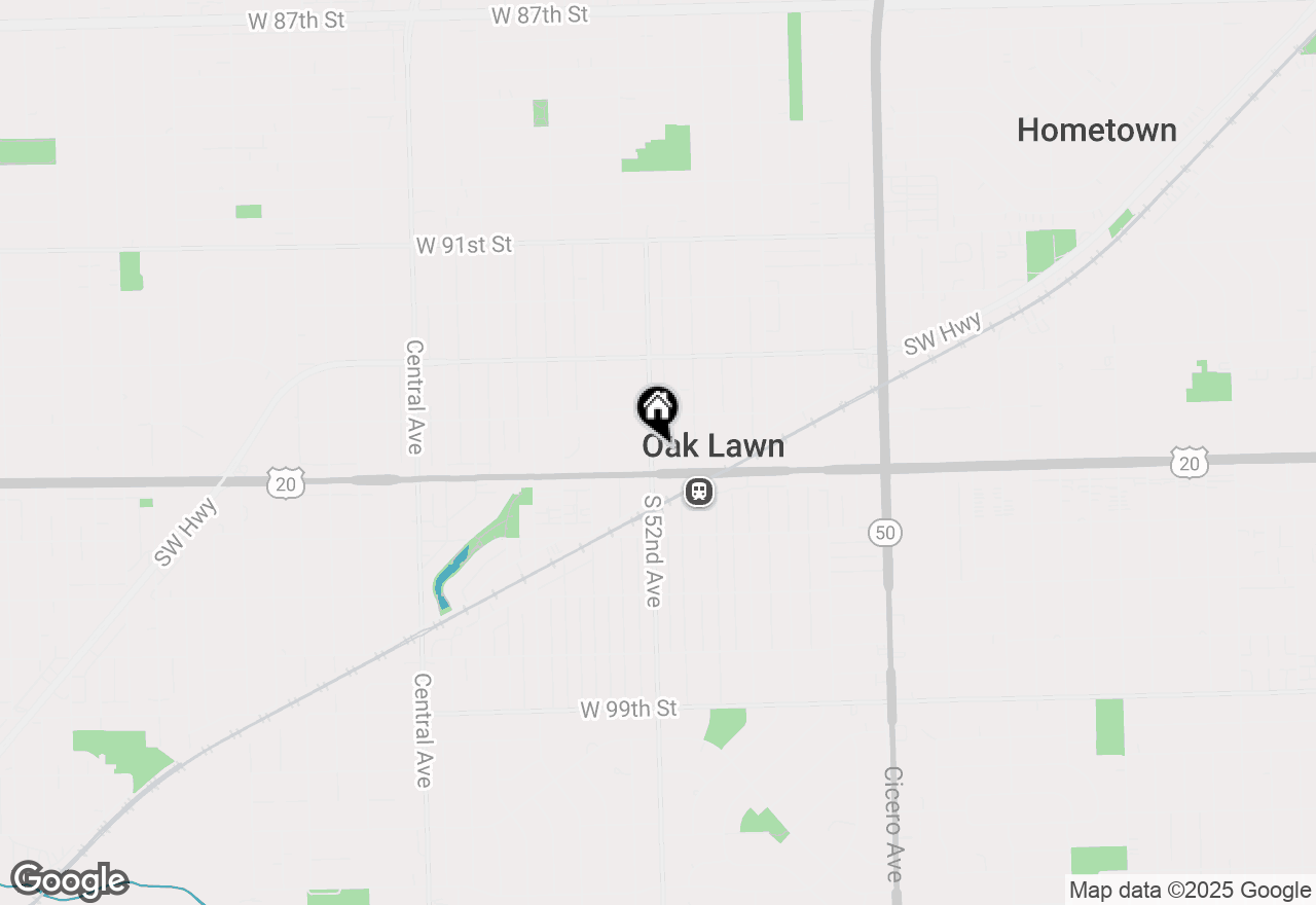 Map of 9439 S 52nd Avenue, Oak Lawn, IL 60453