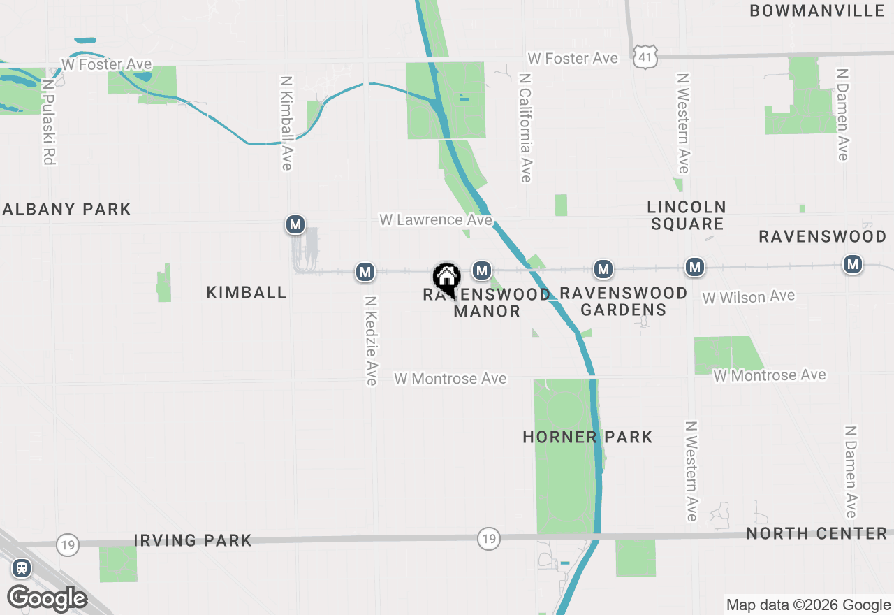 Map of 4544 N Sacramento Avenue #2, Chicago, IL 60625