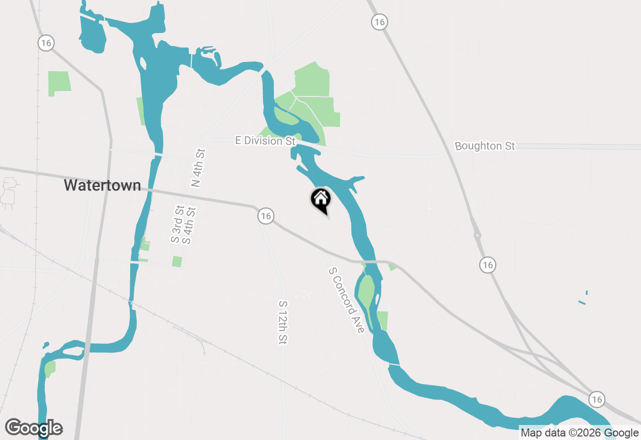 Map of 201 N Concord Ave, Watertown, WI 53094