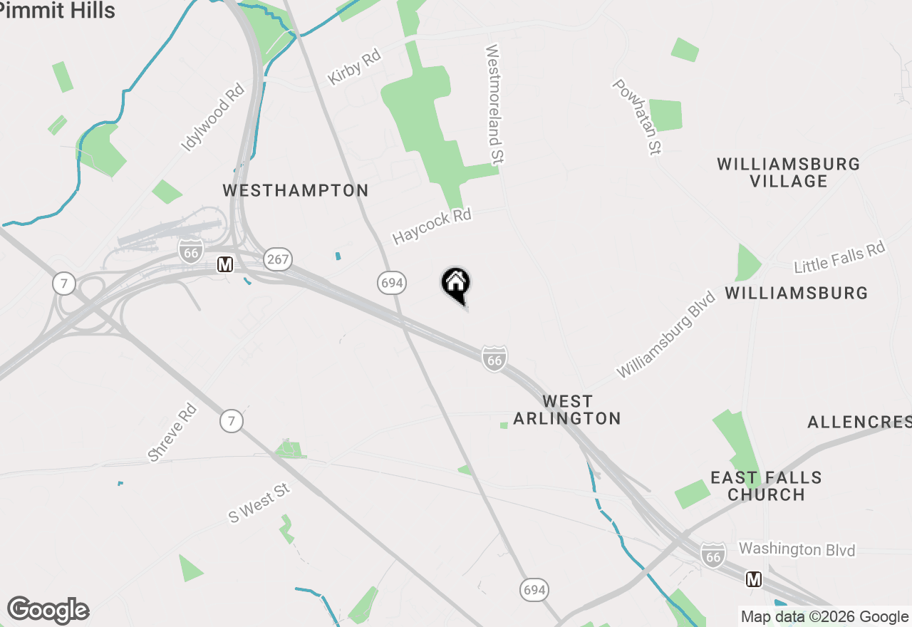 Map of 2300 Brilyn Place, Falls Church, VA 22046