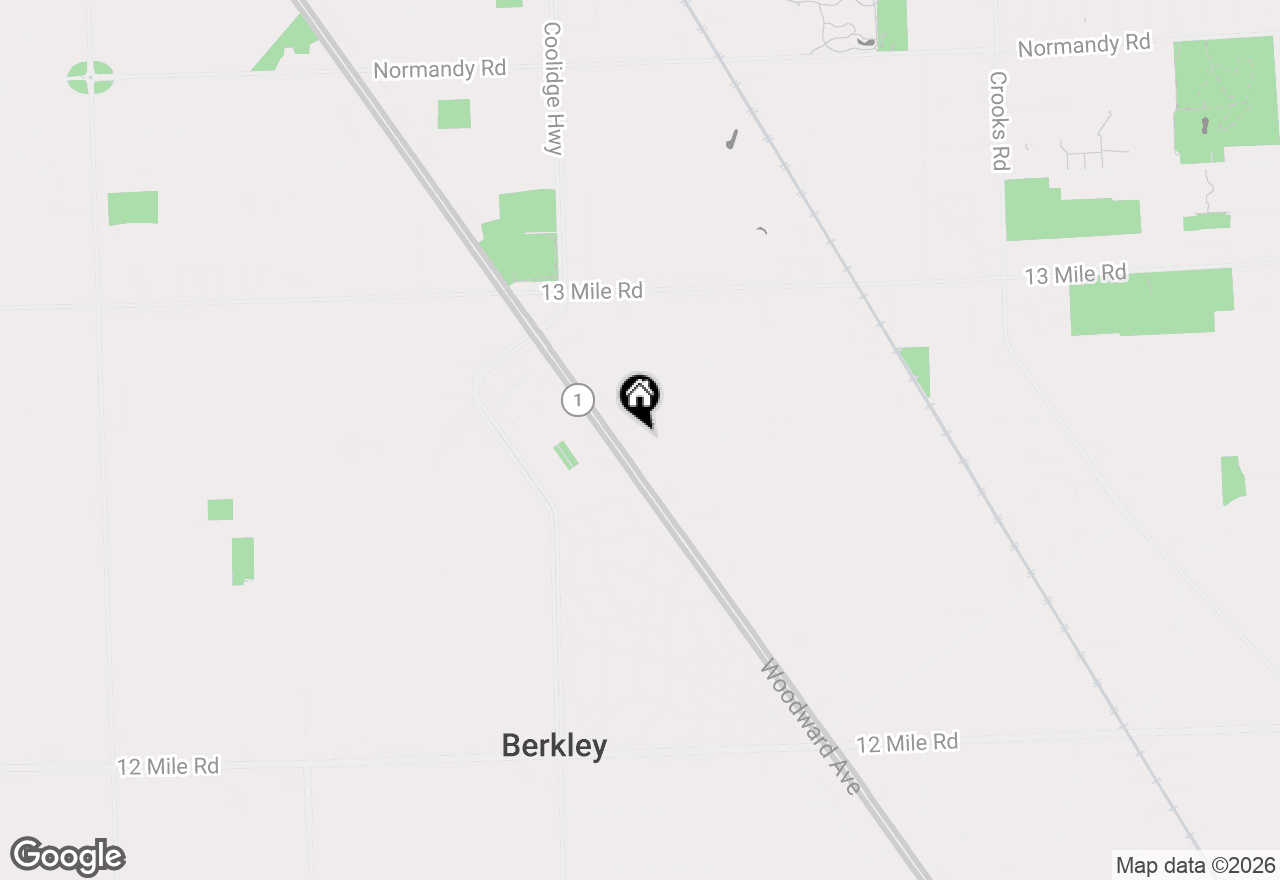 Map of 3015 Bembridge Road, Royal Oak, MI 48073