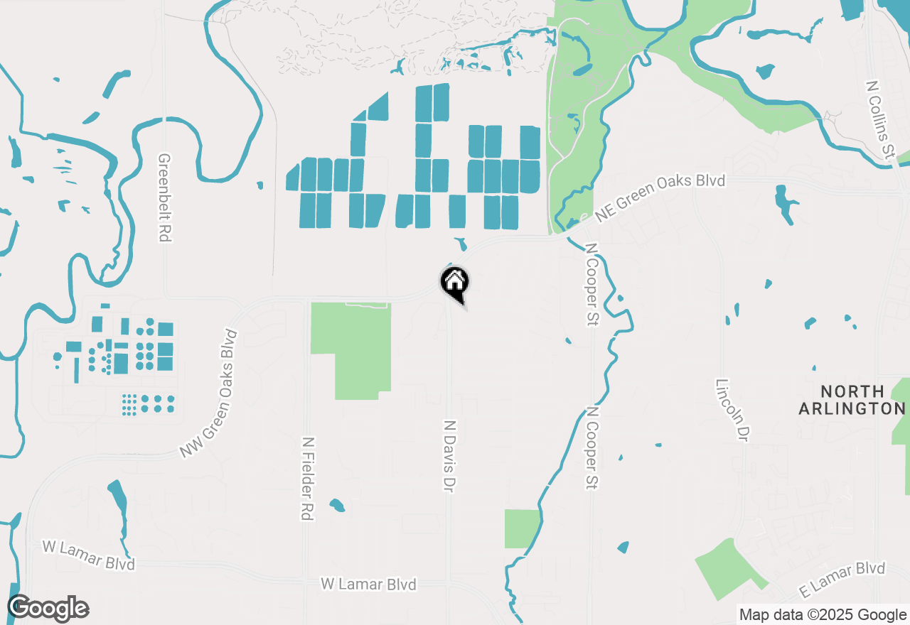Map of 2604 Radcliffe Drive, Arlington, TX 76012