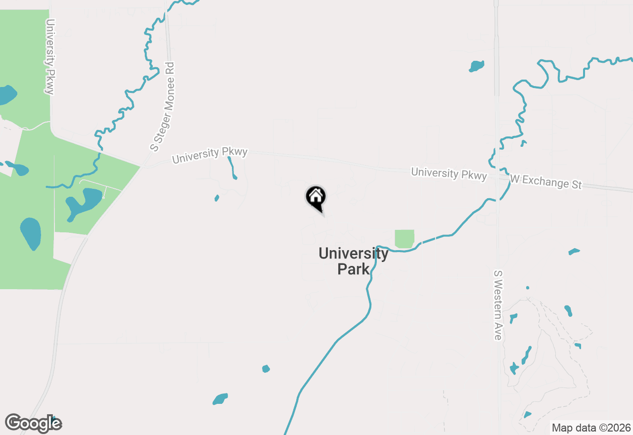 Map of 843 Oakside Lane, University Park, IL 60484