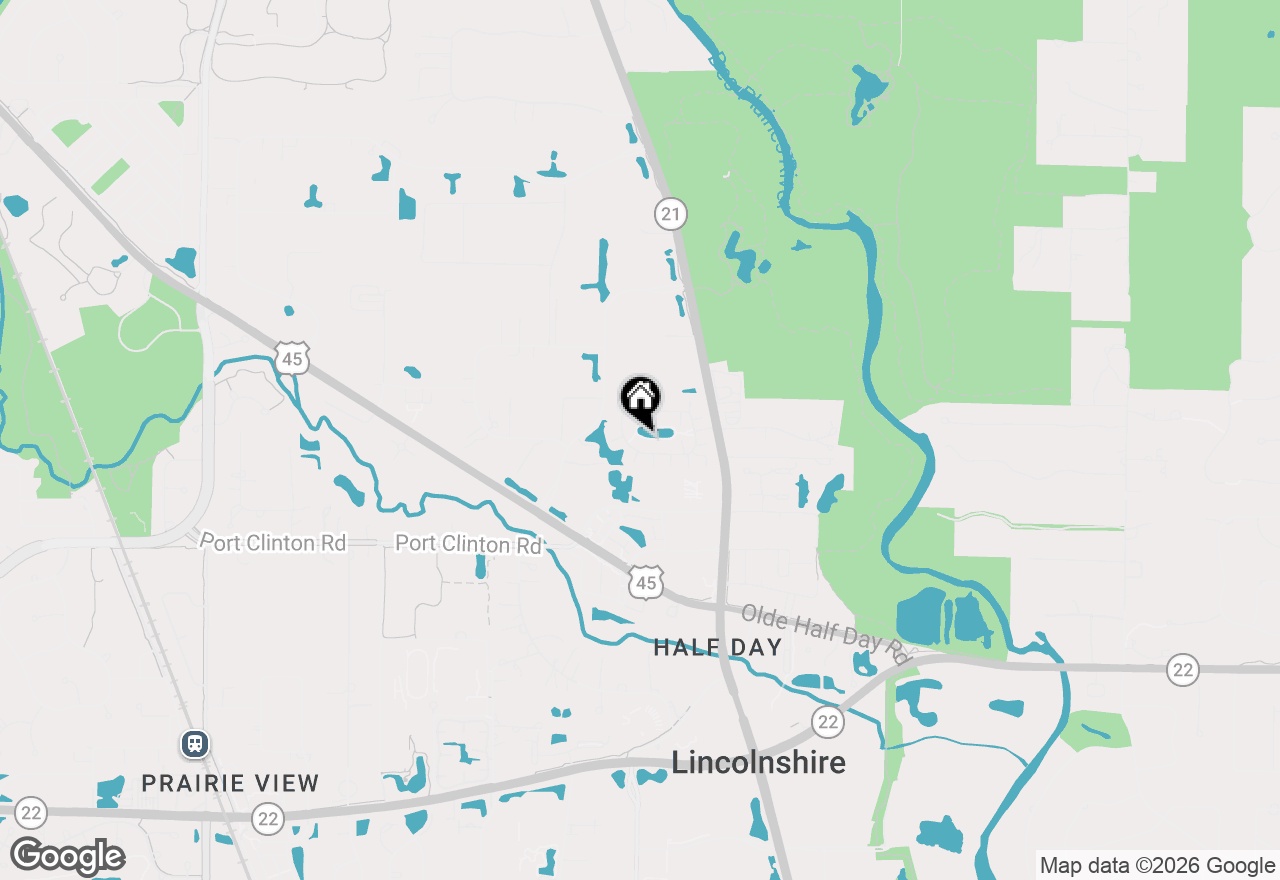 Map of 1293 Georgetown Way, Vernon Hills, IL 60061