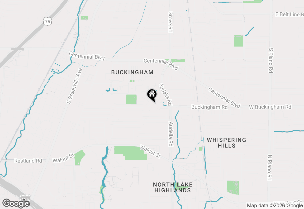 Map of 624 Birch Lane, Richardson, TX 75081