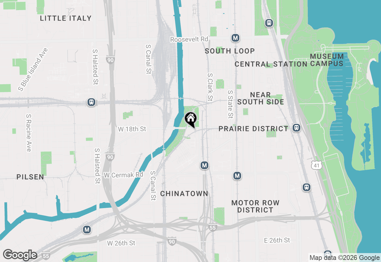 Map of 231 W 18th Street #5B, Chicago, IL 60616