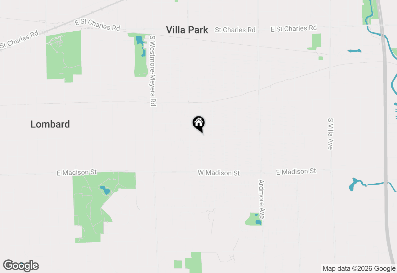 Map of 536 S Wisconsin Avenue, Villa Park, IL 60181