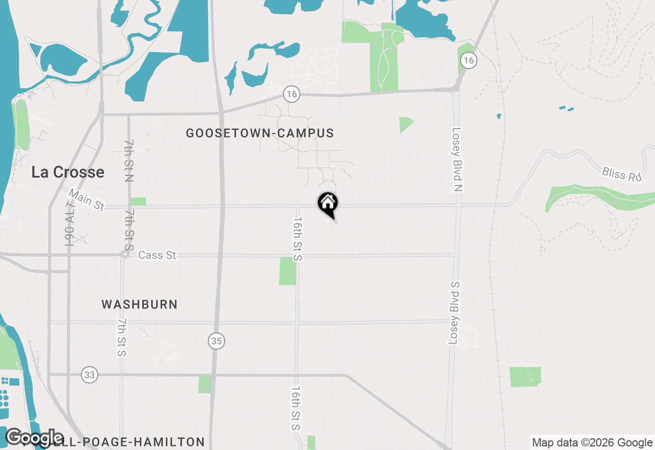 Map of 138 17th Pl S, La Crosse, WI 54601