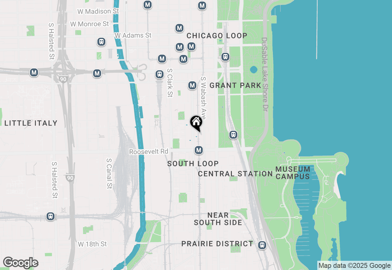 Map of 1101 S State Street #1805, Chicago, IL 60605