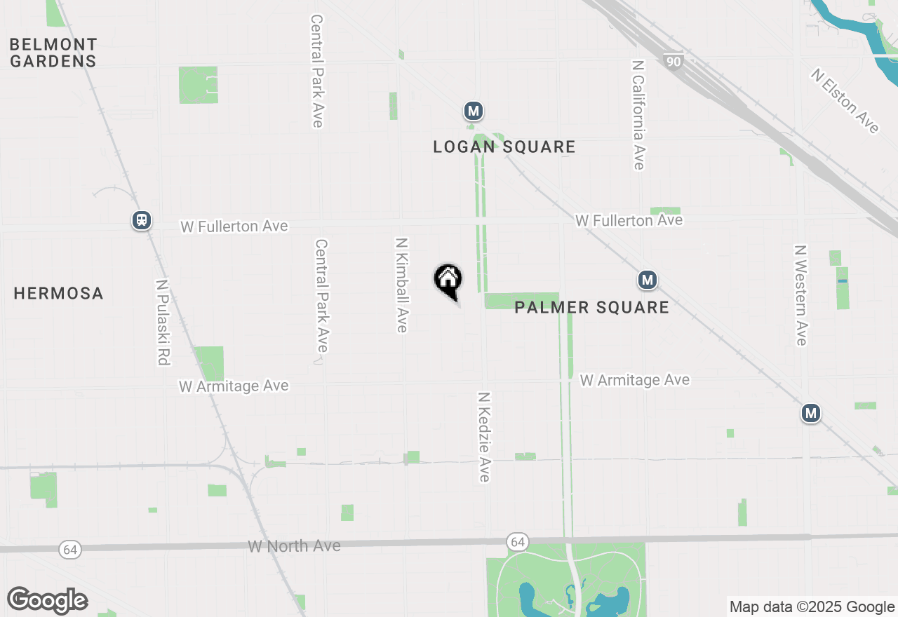 Map of 2148 N Sawyer Avenue #302, Chicago, IL 60647