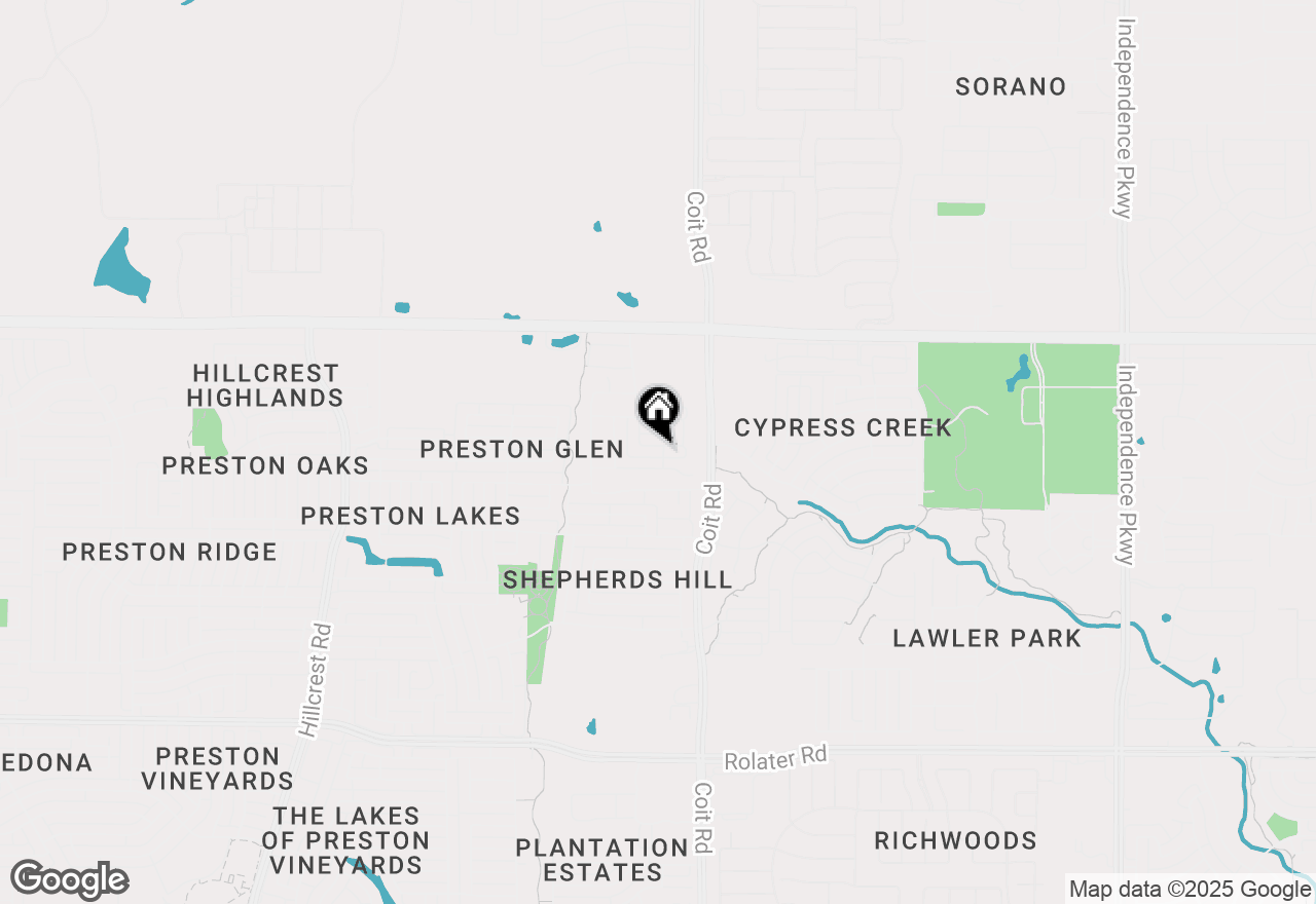 Map of 12591 Akenside Road, Frisco, TX 75035