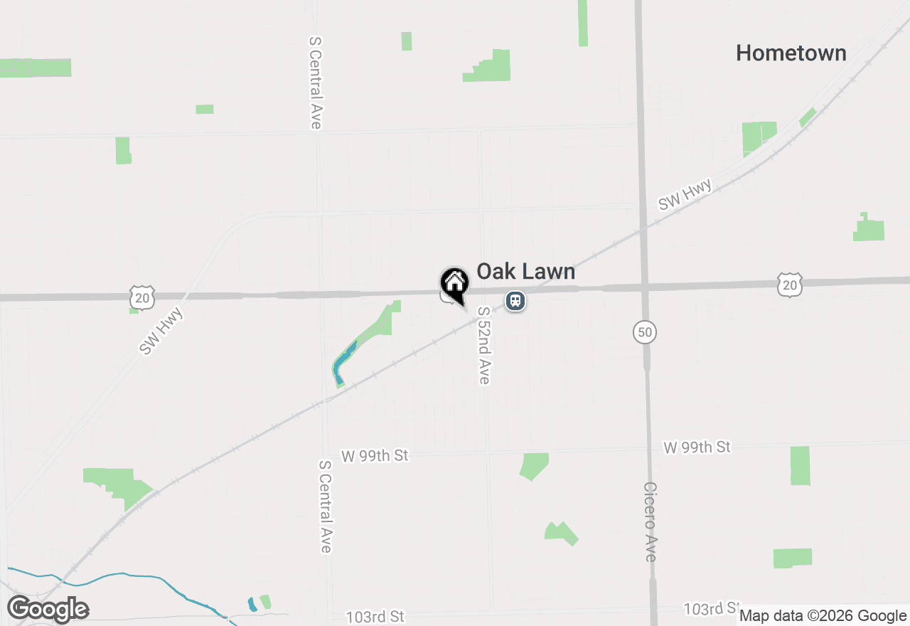 Map of 9530 Cook Avenue #411, Oak Lawn, IL 60453