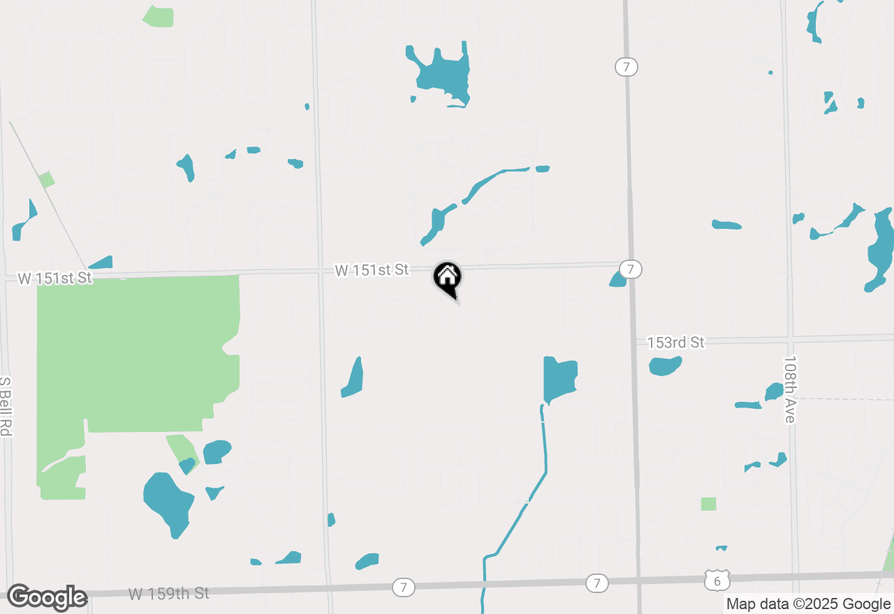 Map of 15141 Arbor Drive, Orland Park, IL 60467