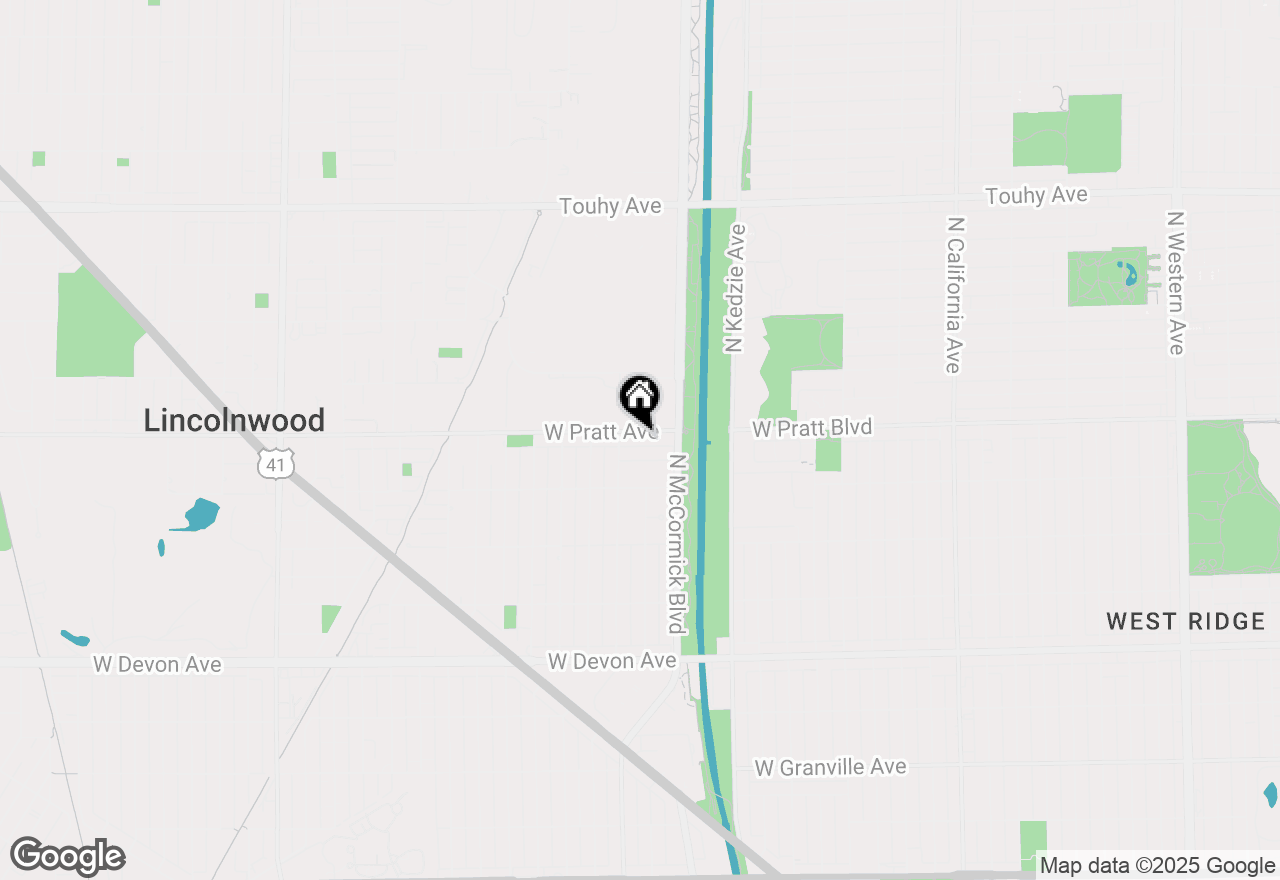 Map of 3341 W Pratt Avenue #2, Lincolnwood, IL 60712