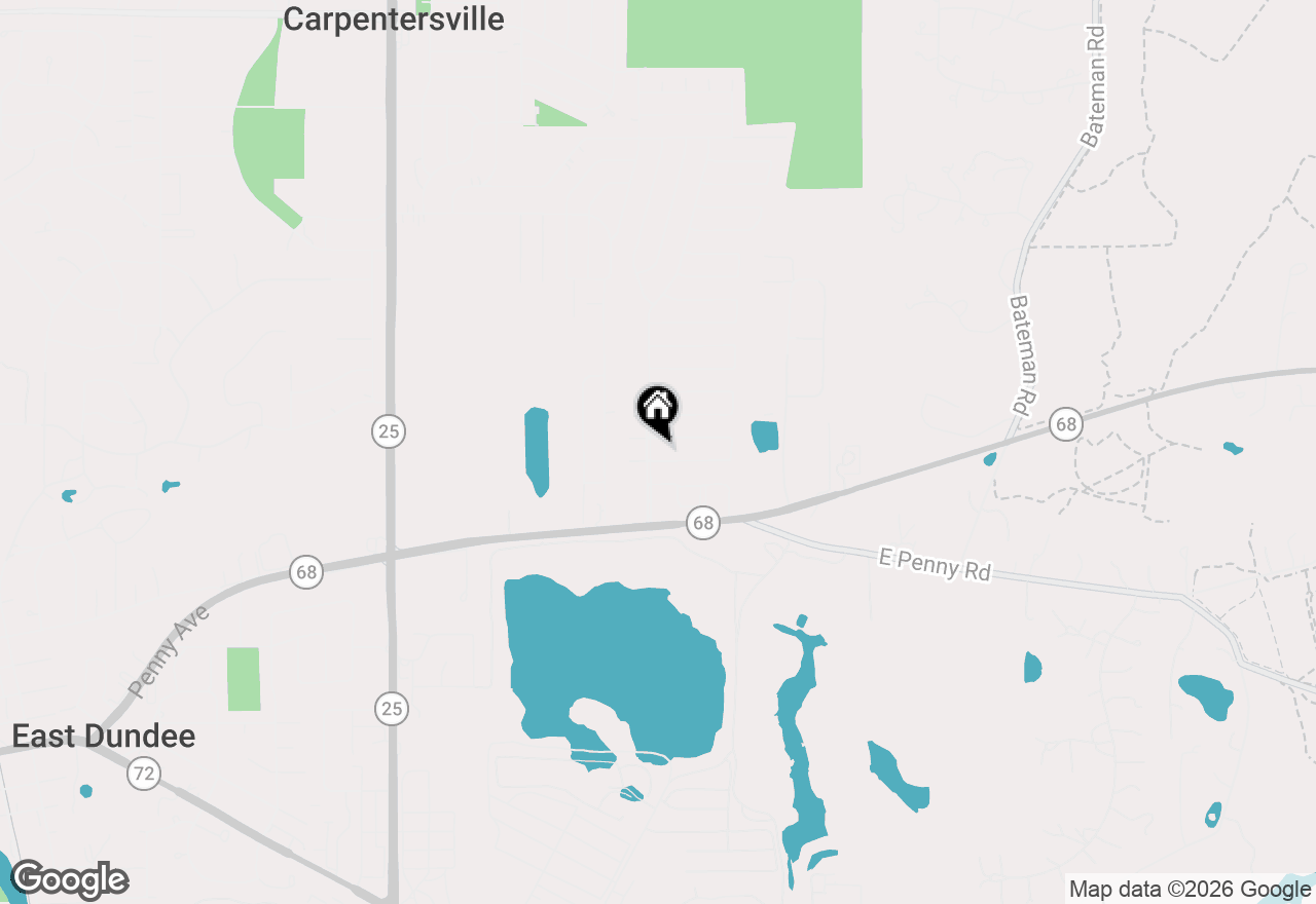 Map of (Address confidential), Carpentersville, Illinois 60110