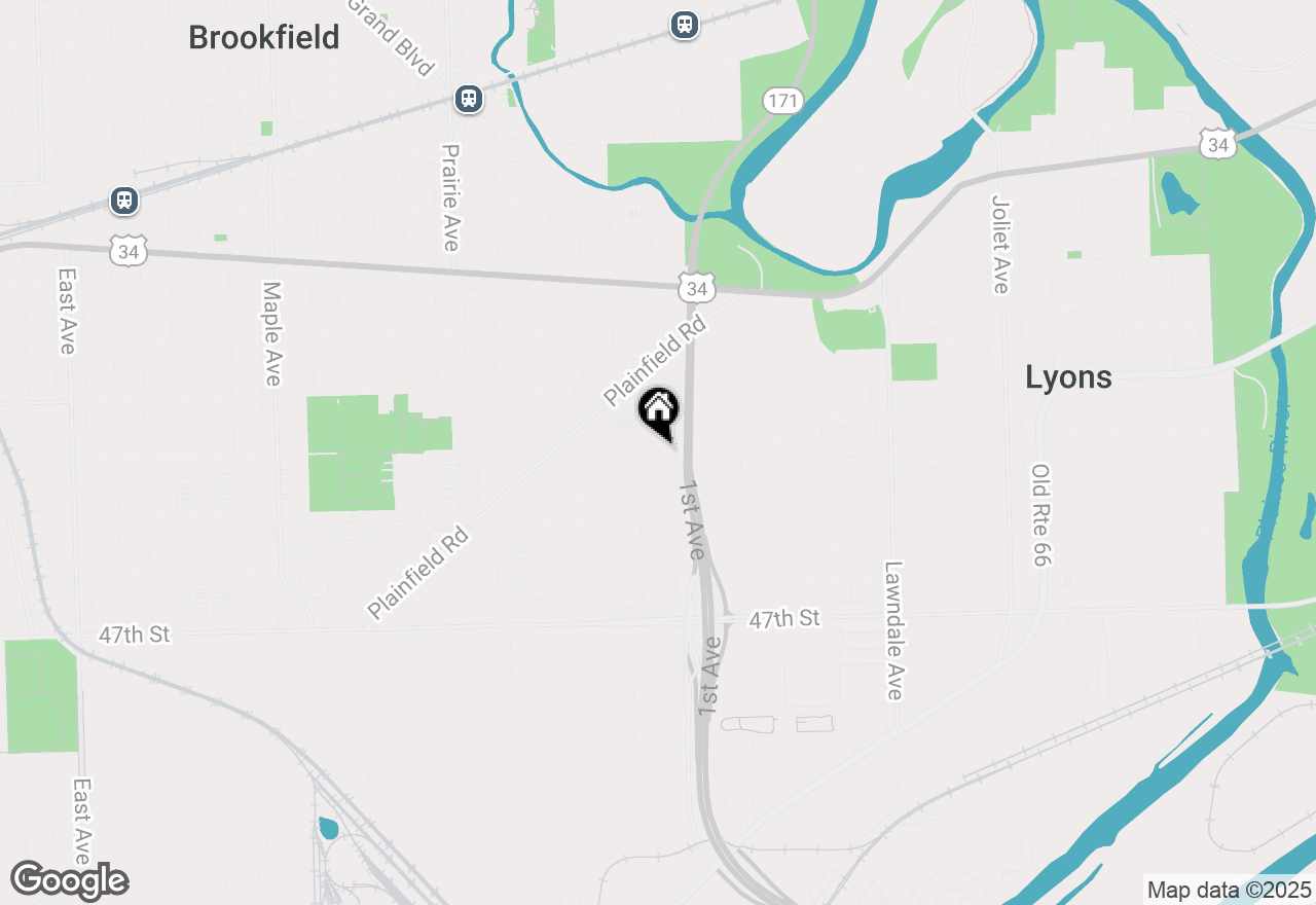 Map of 8601 44th Street, Lyons, IL 60534