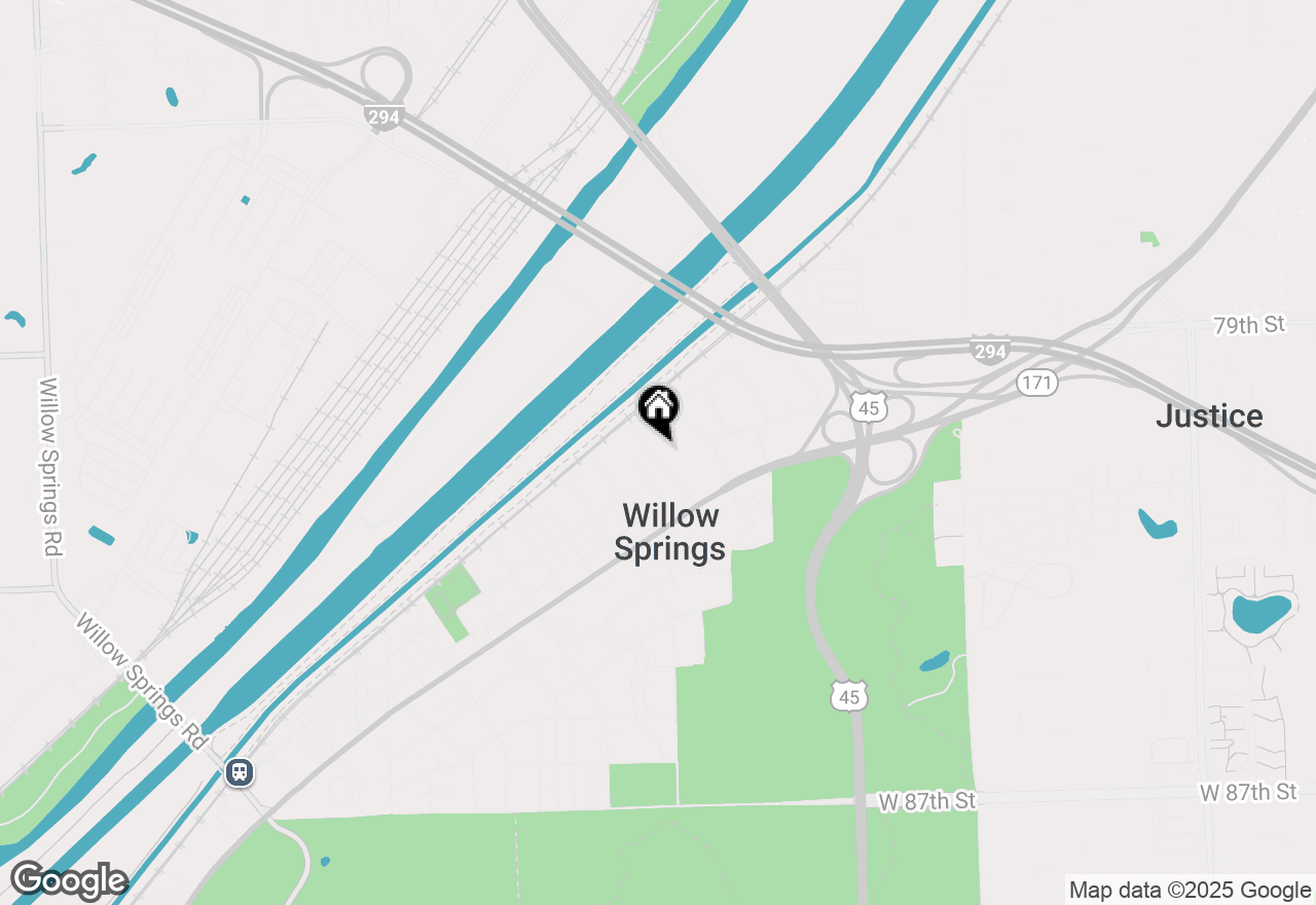 Map of 218 Poston Road, Willow Springs, IL 60480