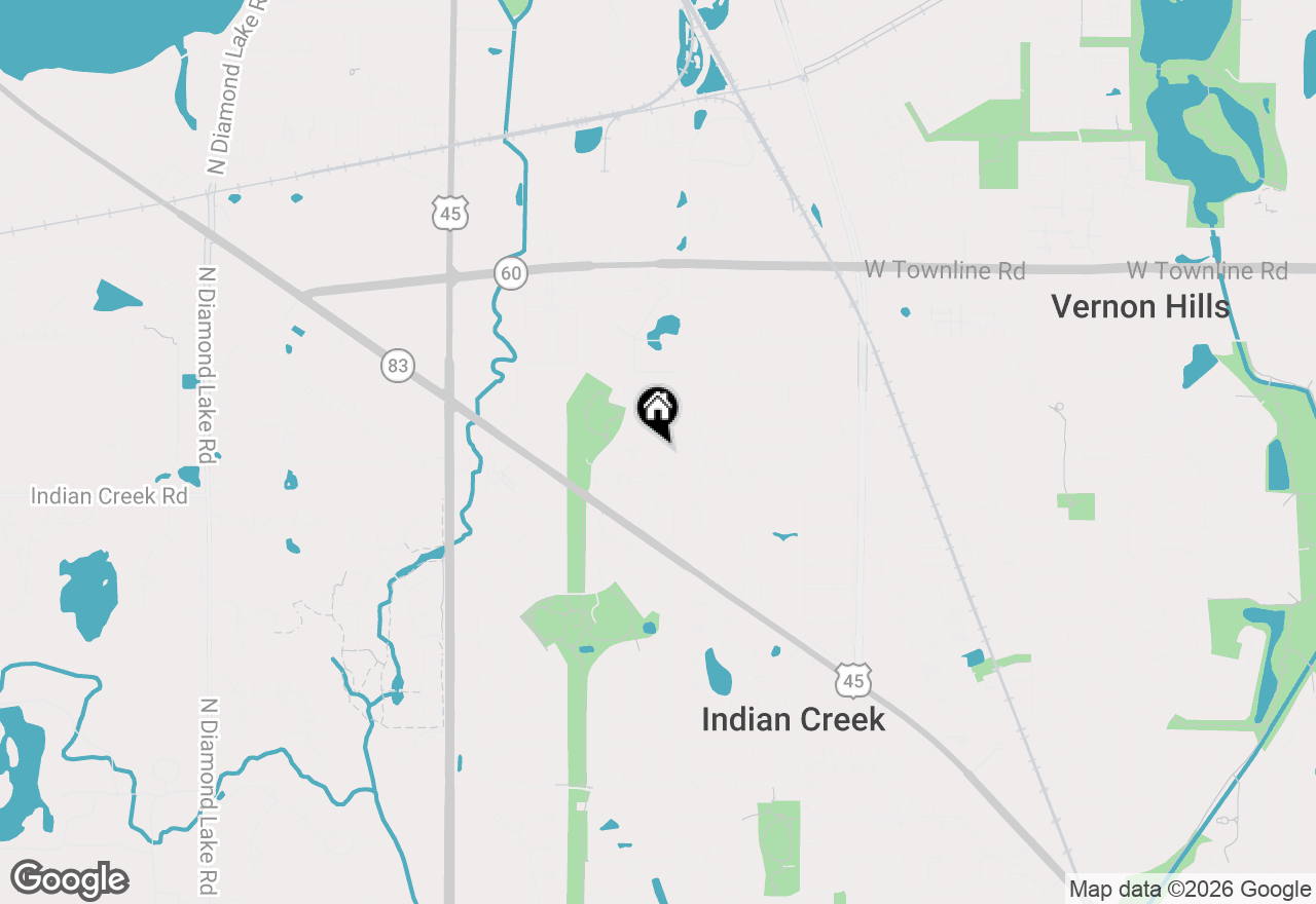 Map of 763 Grosse Pointe Circle, Vernon Hills, IL 60061