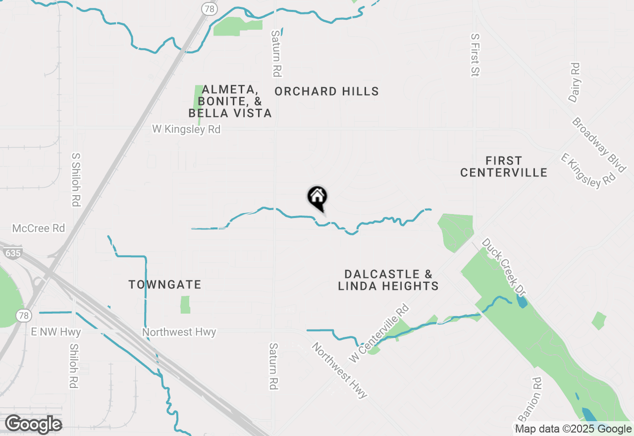 Map of 1202 Carroll Drive, Garland, TX 75041
