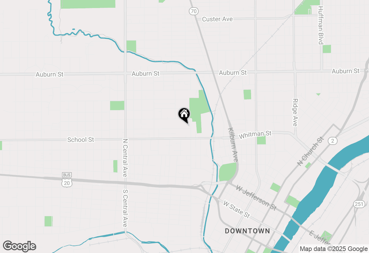 Map of 1121 Blaisdell Street, Rockford, IL 61101