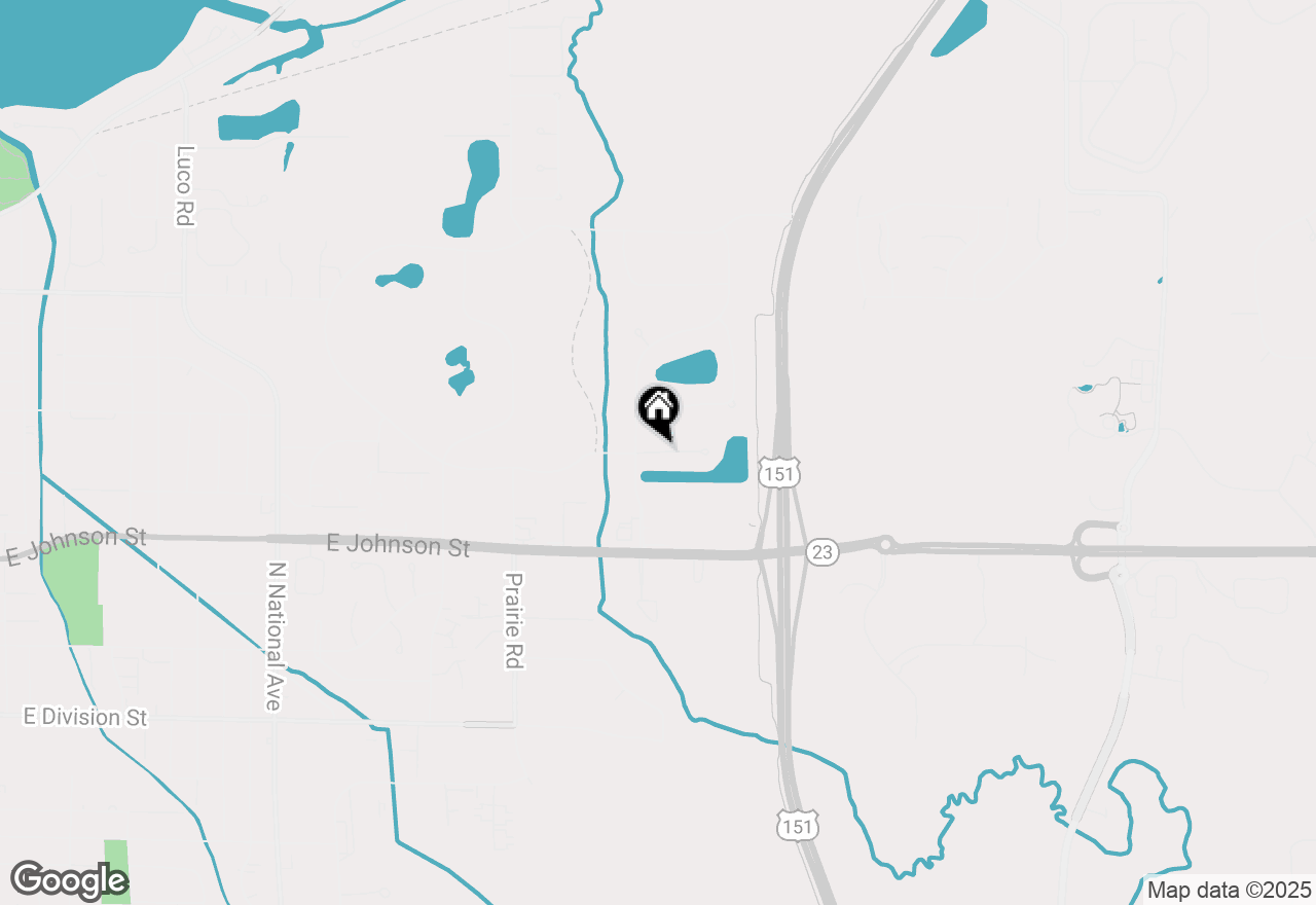 Map of 1081 Pine Lake Drive, Fond Du Lac, WI 54935