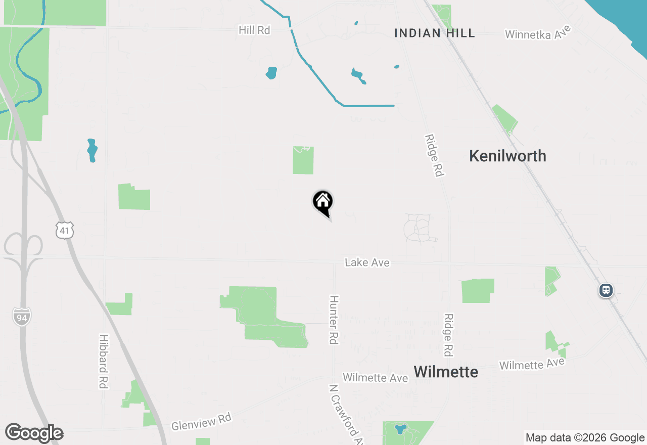 Map of 1027 Cherokee Road, Wilmette, IL 60091