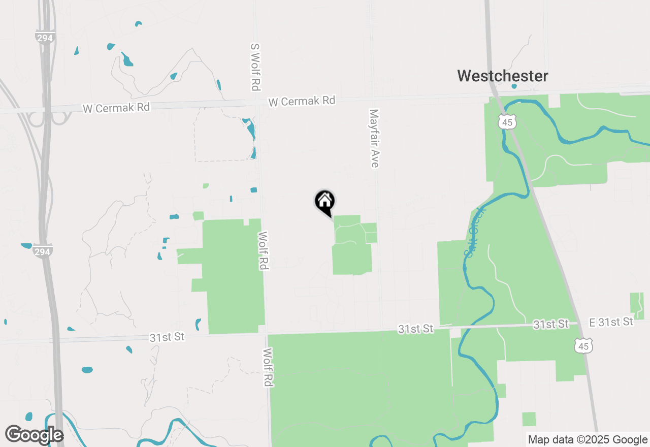 Map of 10921 Lancaster Street, Westchester, IL 60154