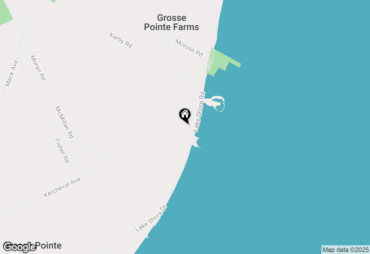 Map of 237 Lake Shore Road, Grosse Pointe Farms, MI 48236