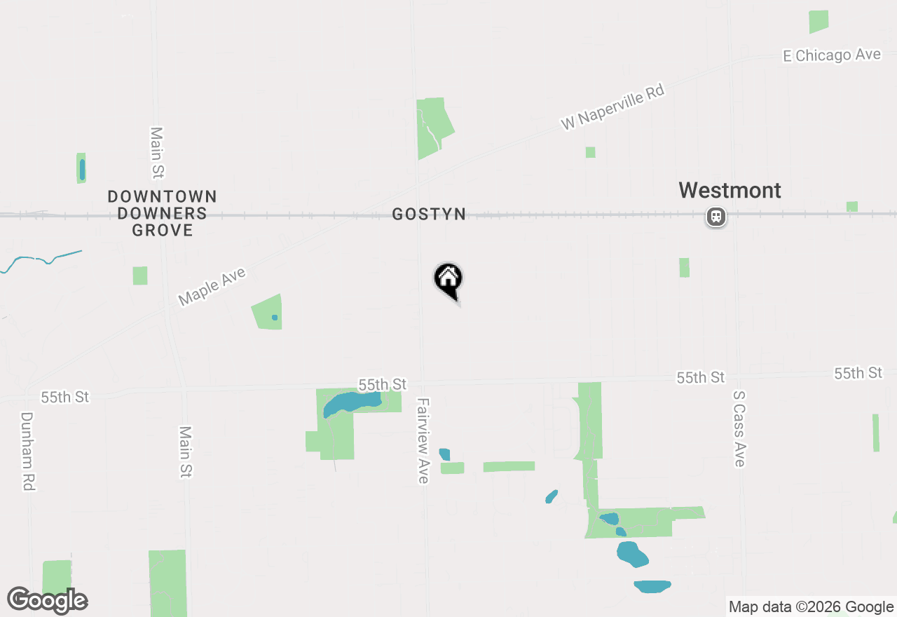 Map of 319 5th Street, Downers Grove, IL 60515